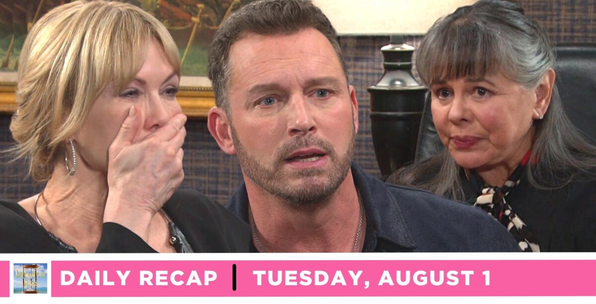 days of our lives recap for tuesday, august 1, 2023, kristen, brady, and day player judge.