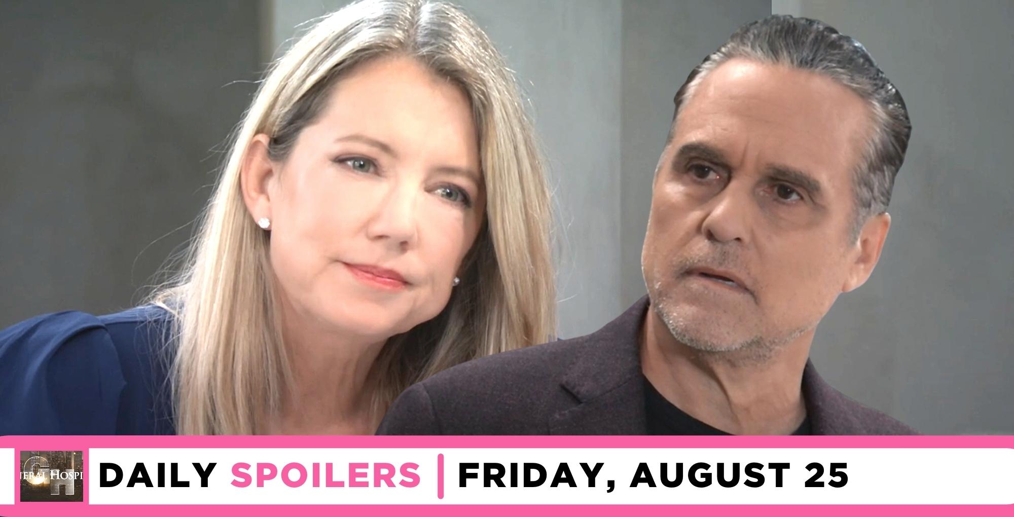 general hospital spoilers for august 25 2023 has nina questioning sonny.