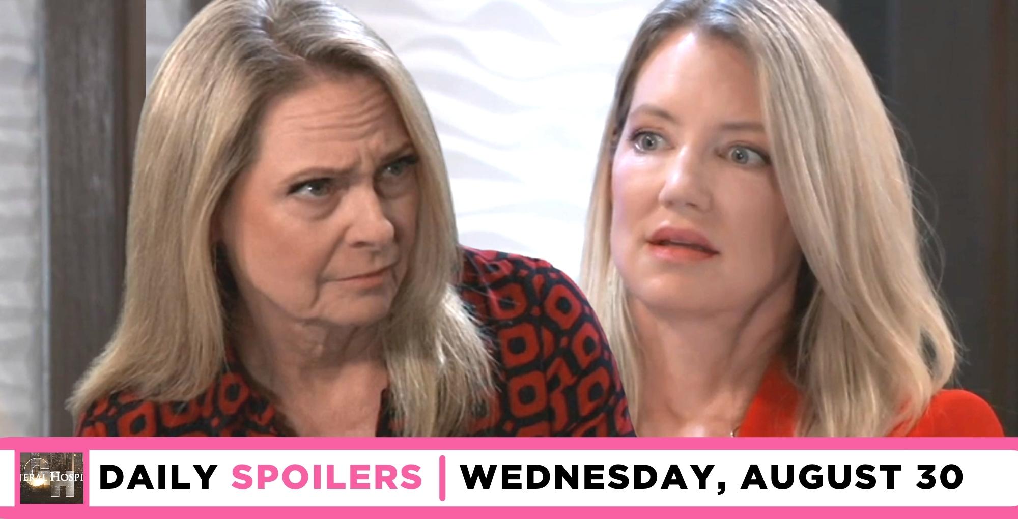 general hospital spoilers for august 30 2023 have gladys telling nina some truths.