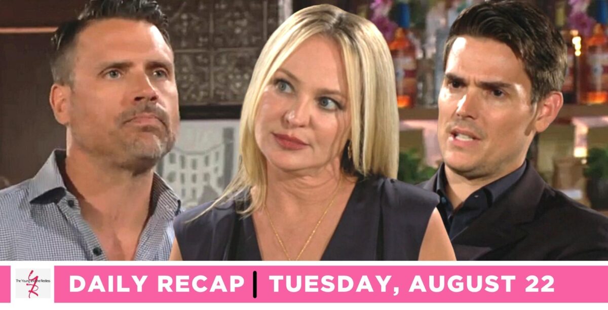 the young and the restless recap for august 22, 2023 has nick, sharon, and adam.