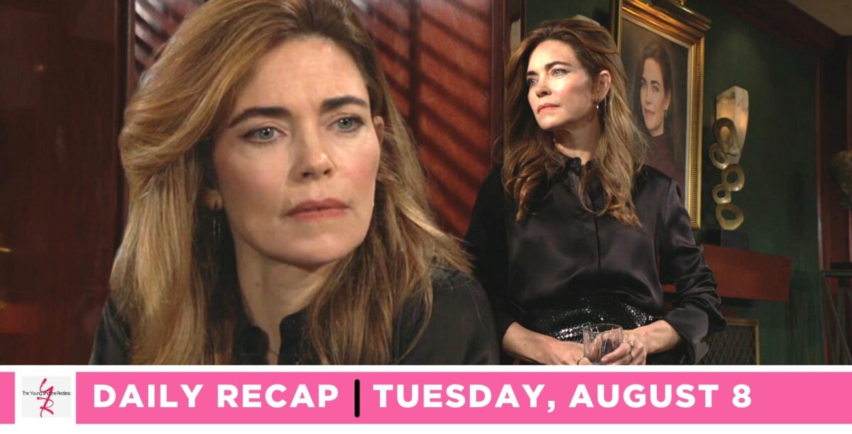 young and the restless recap for august 8, 2023, has victoria newman double image.