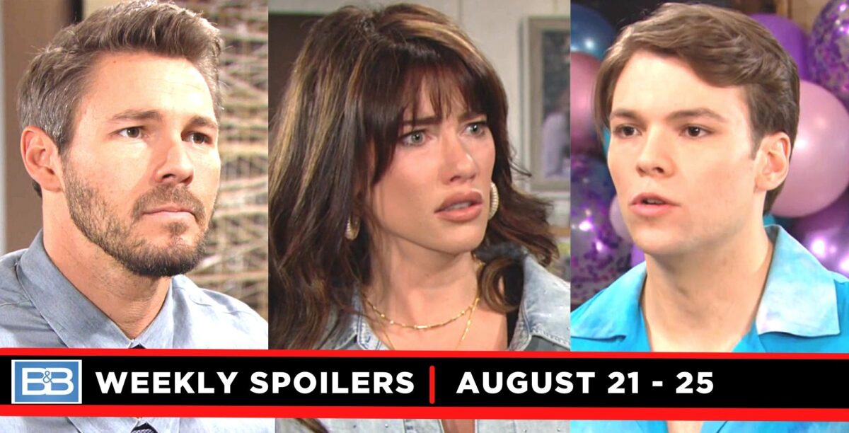 the bold and the beautiful spoilers weekly with liam, steffy, and rj.