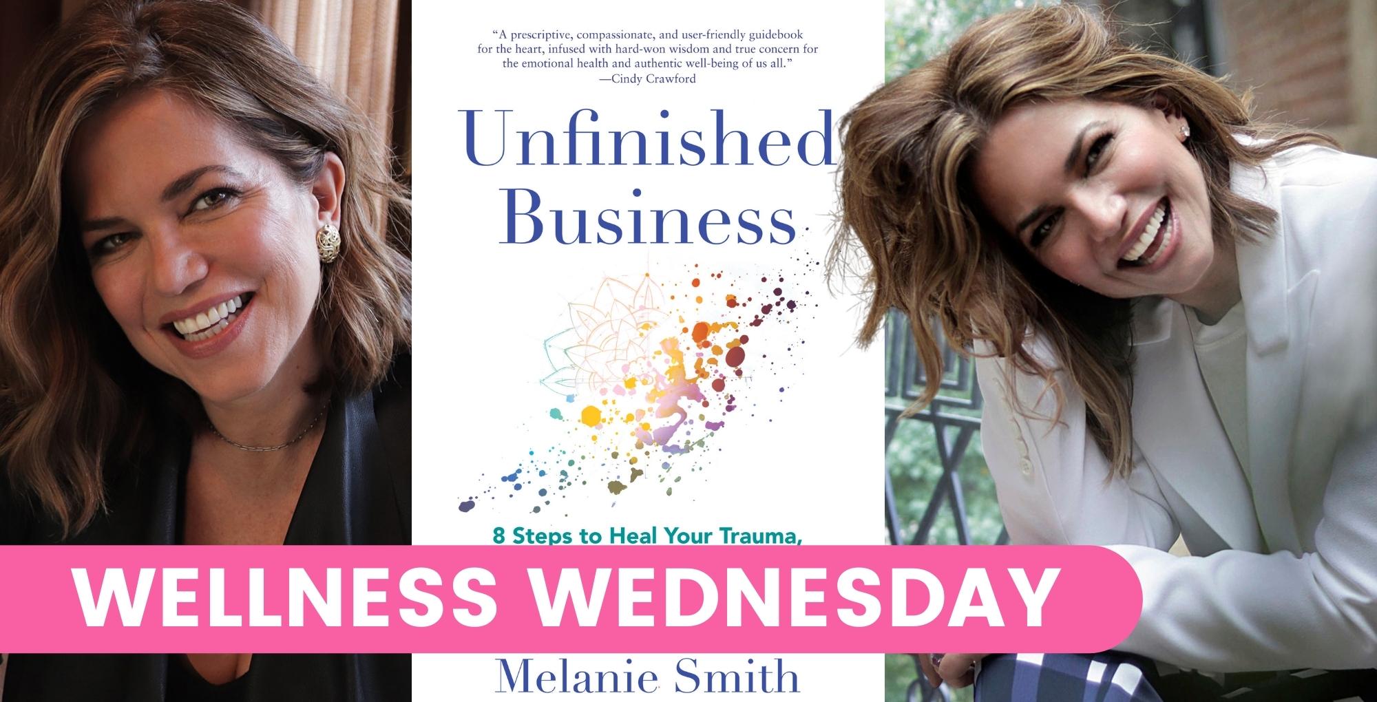 as the world turn star melanie smith and her book unfinished business.