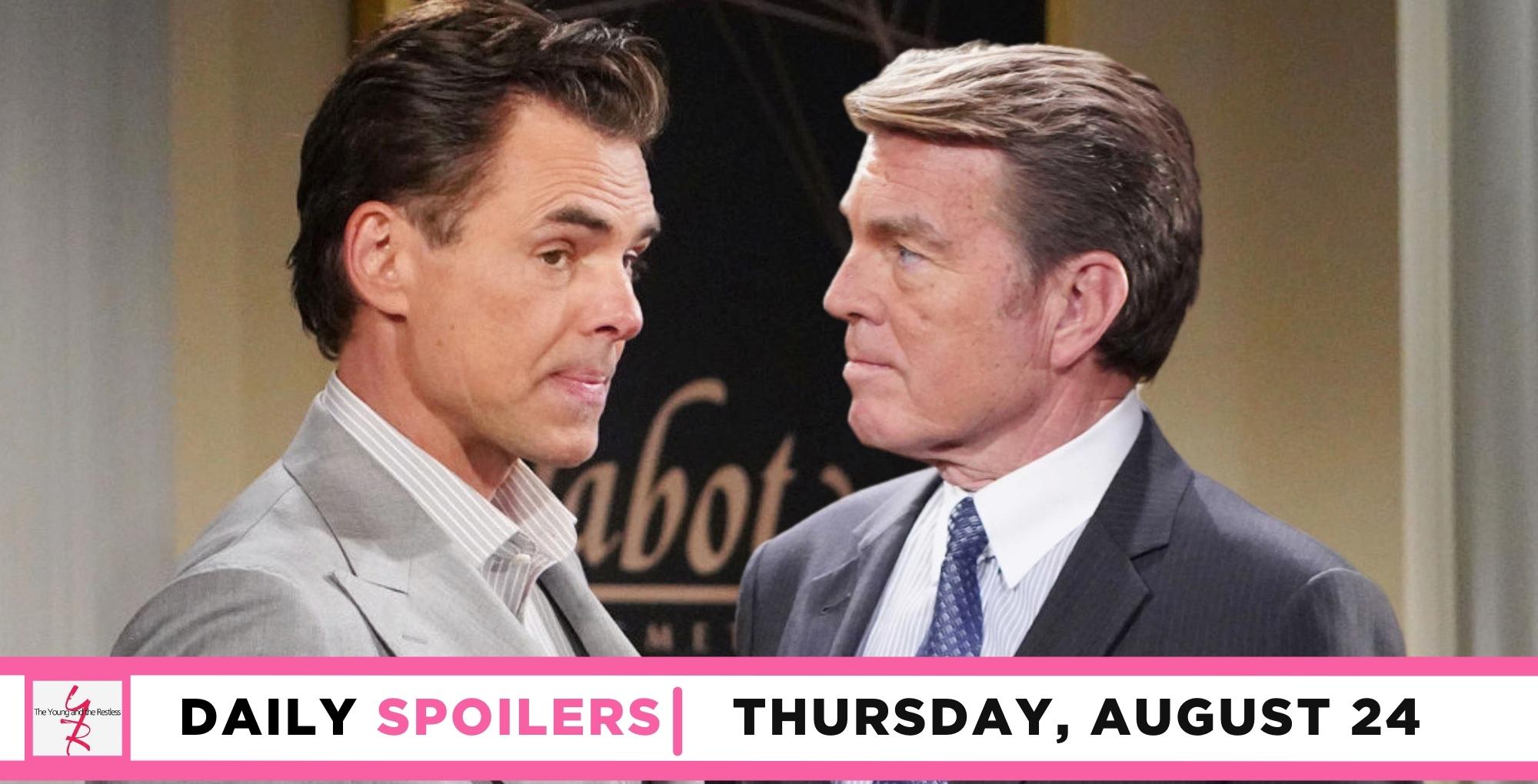 Young and the Restless Spoilers Jack And Billy Plot Against Tucker