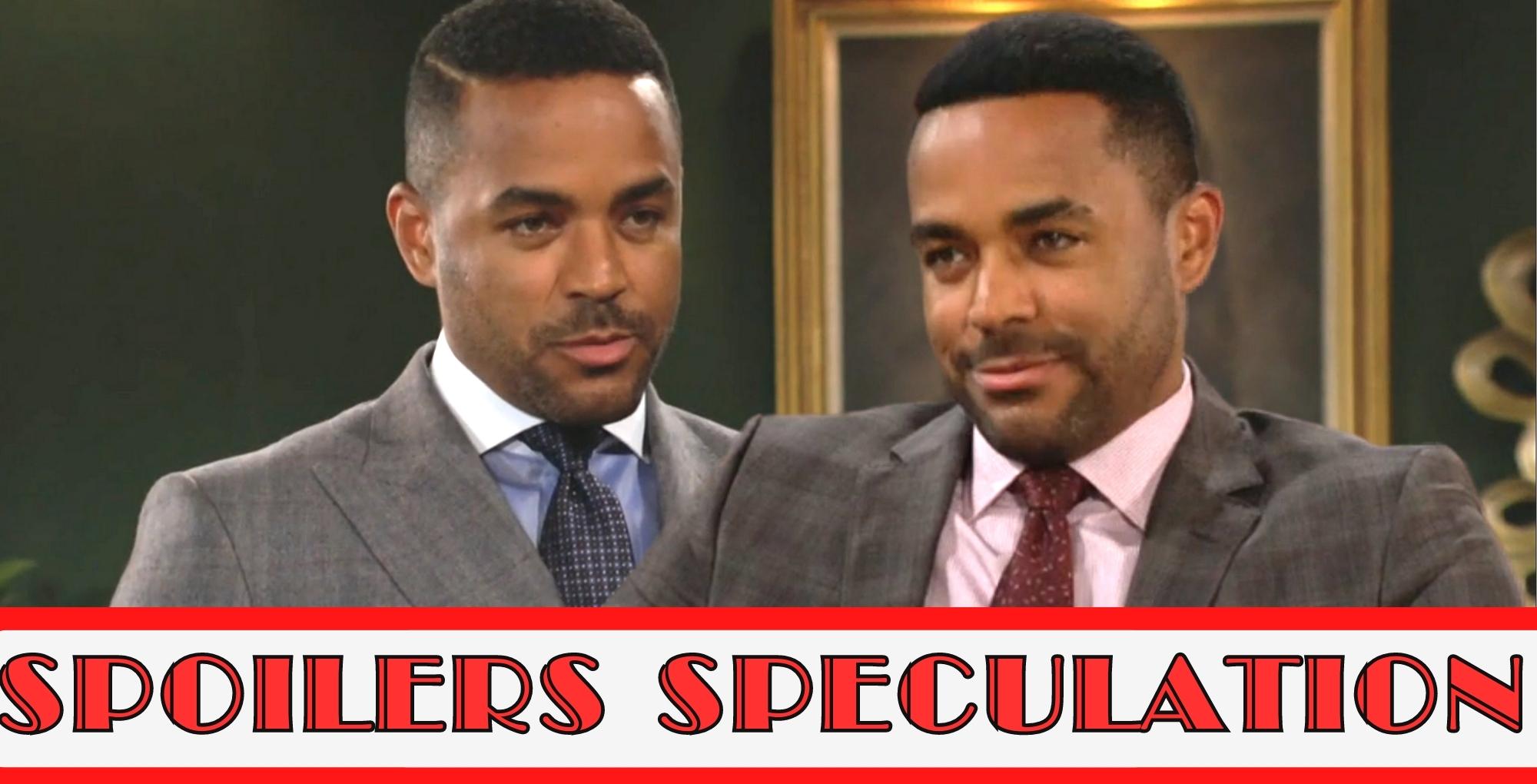 y&r spoilers speculation with two images of nate hastings.