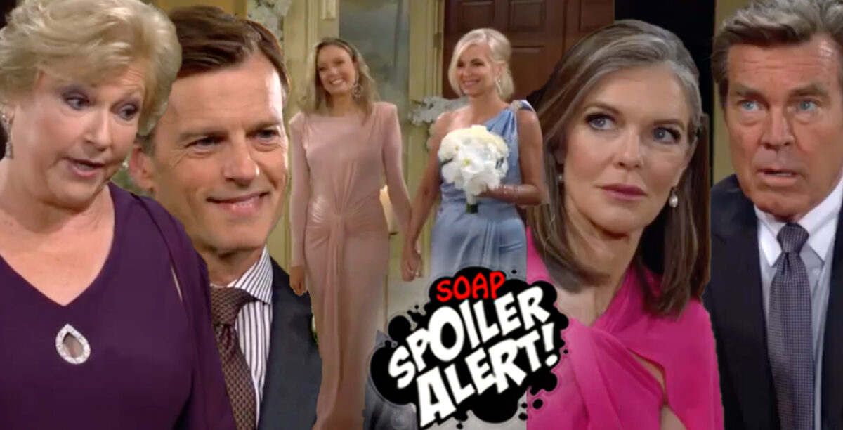 y&r spoilers video collage of traci, tucker, abby, ashley, diane, and jack.