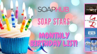 Soap Stars’ December Birthday Alerts