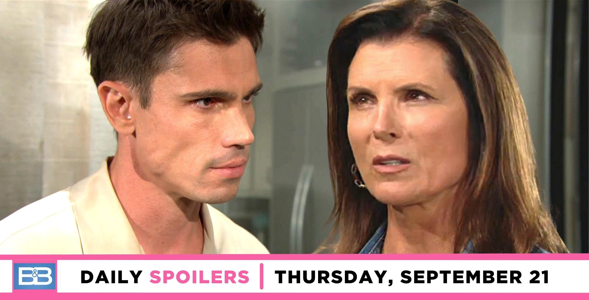 the bold and the beautiful spoilers for september 21, 2023, has finn and sheila.
