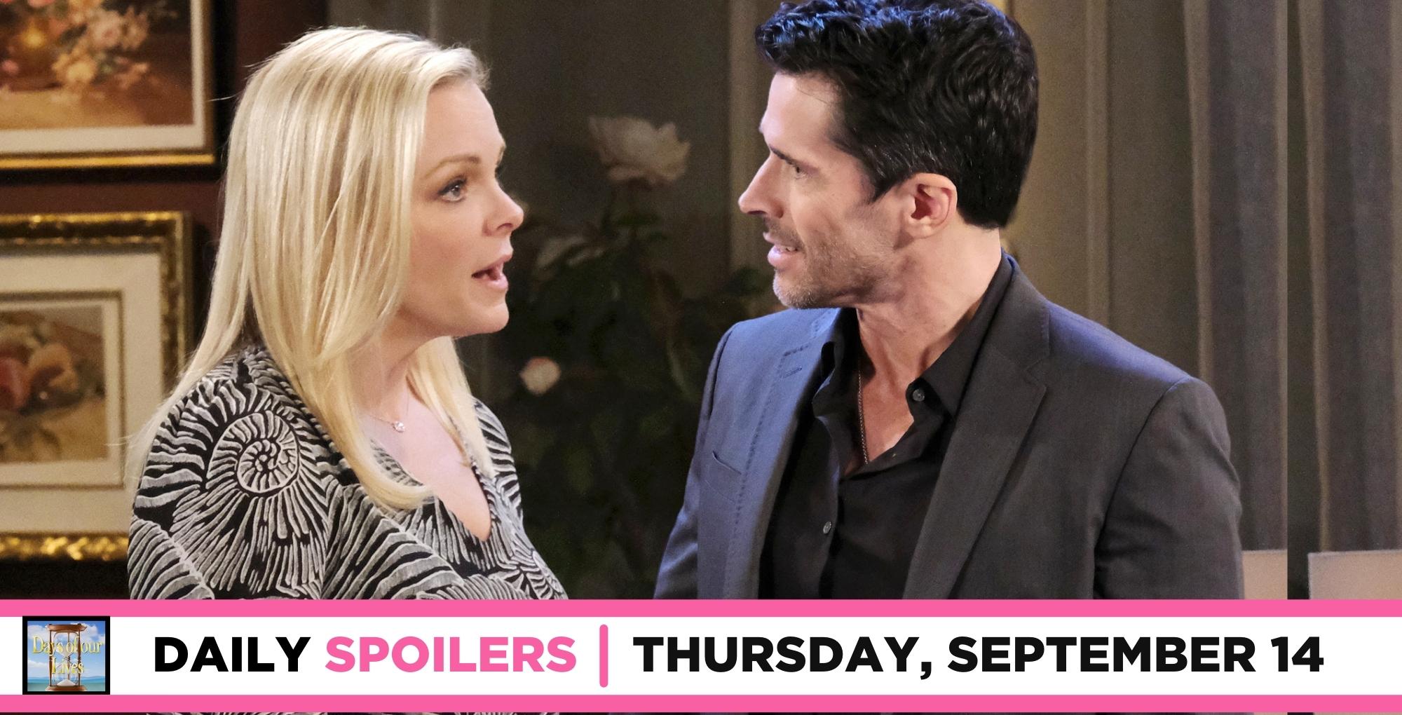 days of our lives spoilers for september 14, 2023, has belle confronting shawn.