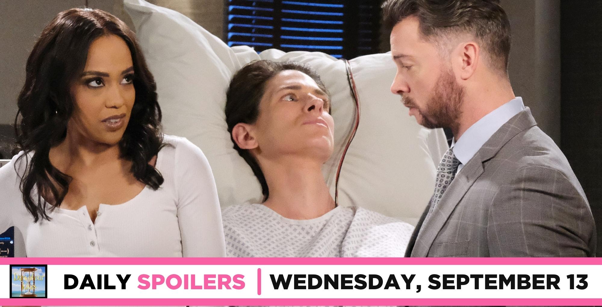 days of our lives spoilers for september 13, 2023, have jada and ej at joyce's bedside.