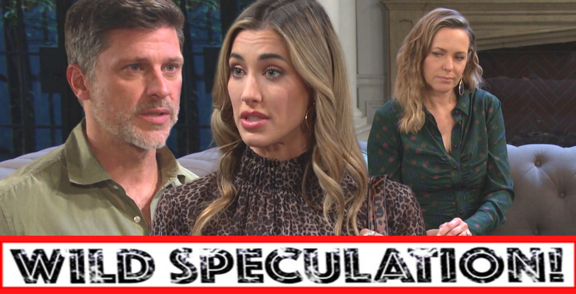 days spoilers wild speculation banner with sloan and eric on one side and nicole on the other.