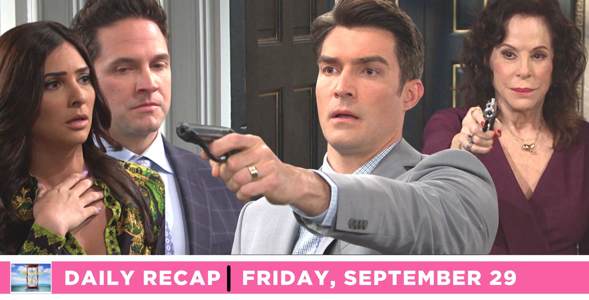 vivian alamain shot dimitri to save gabi and stefan dimera on days of our lives recap for friday, september 29, 2023.