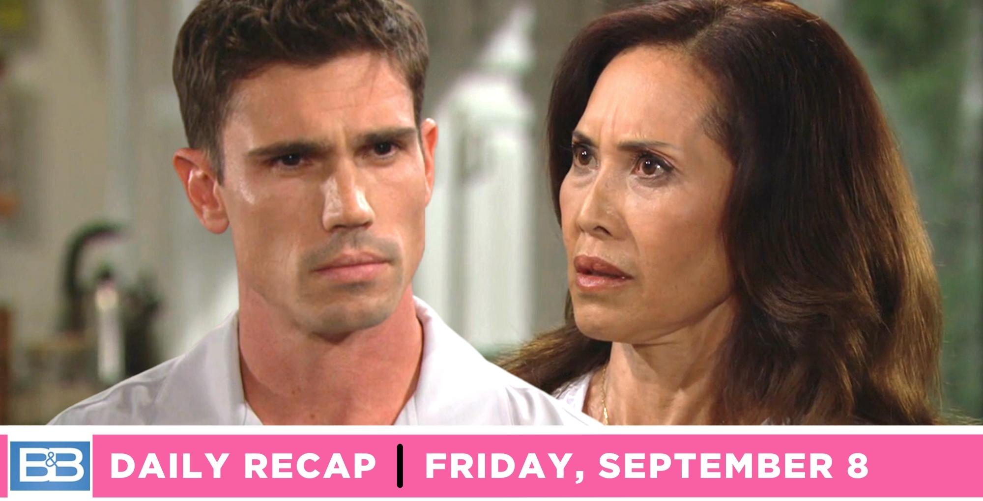 li finnegan heard the full truth from finn on the bold and the beautiful recap for friday, august 8, 2023.