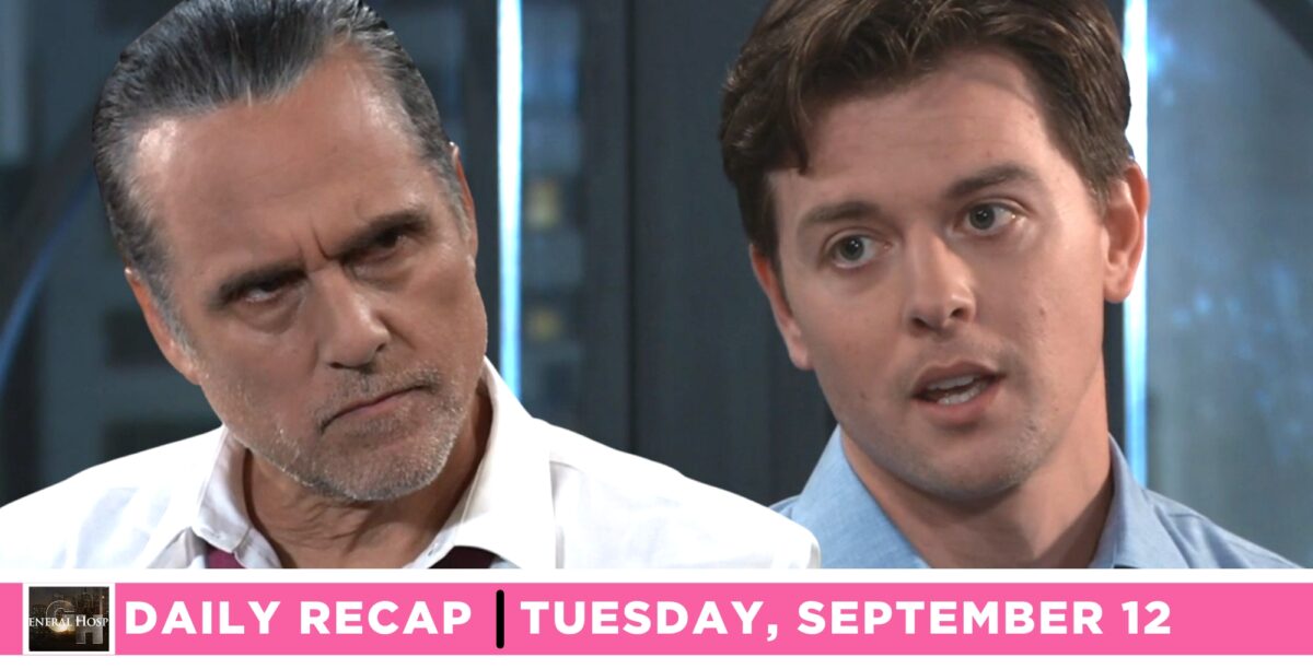the general hospital recap for september 12 2023 has michael pouring his heart out to sonny.