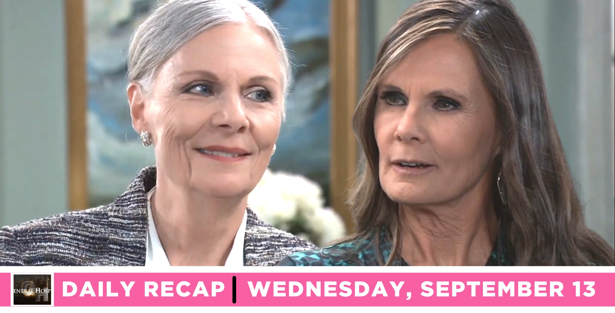 the general hospital recap for september 23, 2023 has tracy and lucy negotiating.