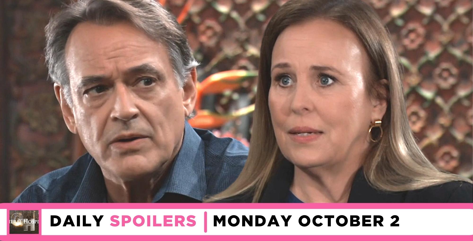 general hospital spoilers for october 2 2023 have laura and kevin searching for nikolas.
