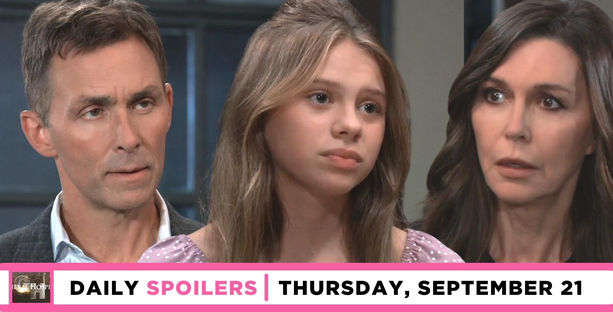general hospital spoilers for september 21 2023 has valentin worried about charlotte and anna.