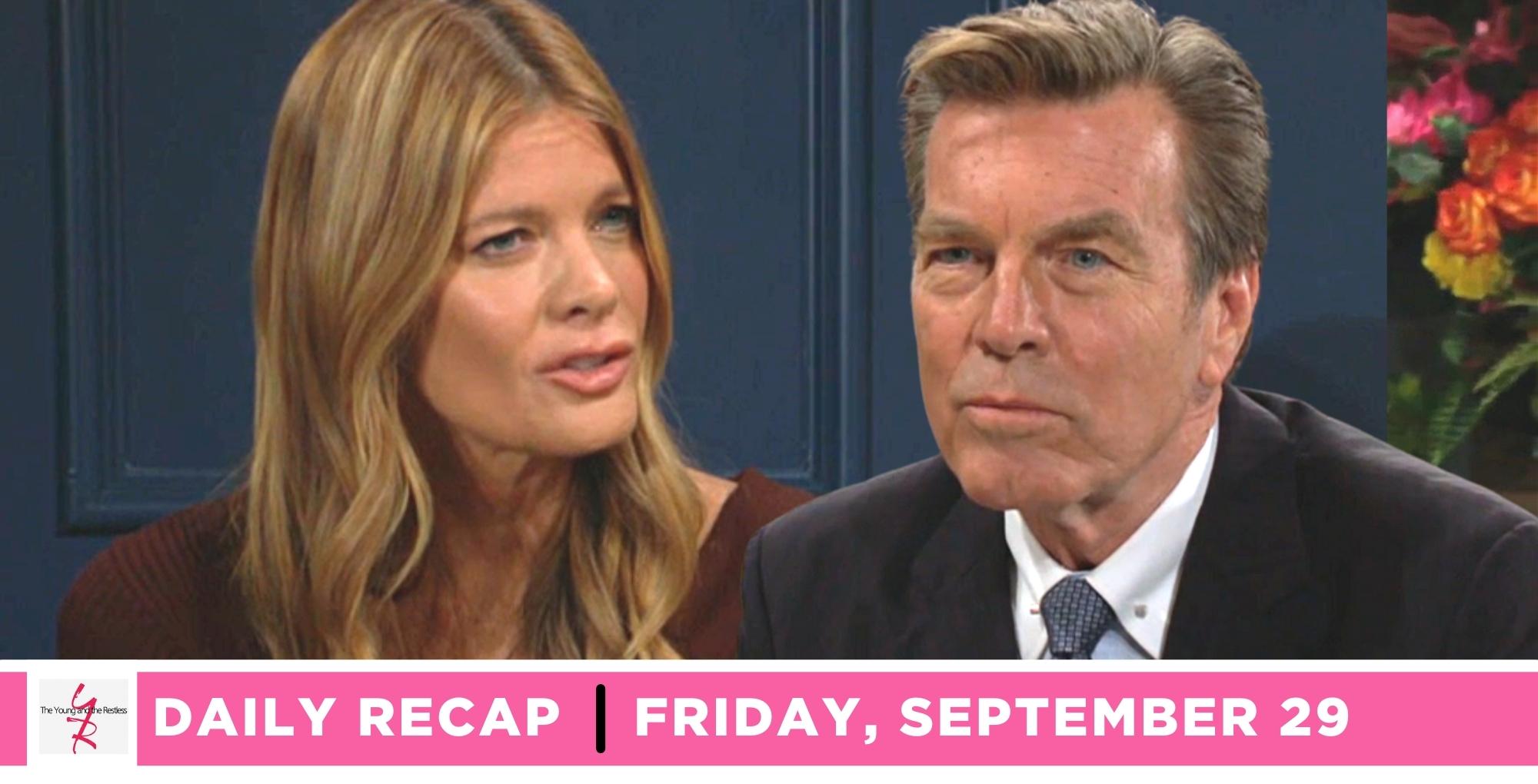 young and the restless recap for september 29, 2023, has phyllis talking to jack.