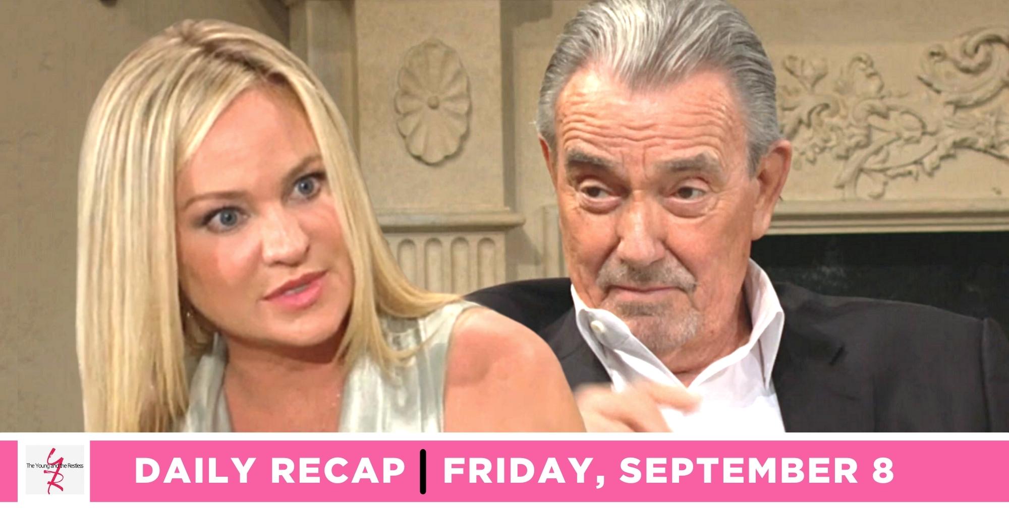 the young and the restless recap for september 8, 2023, has sharon talking with victor.