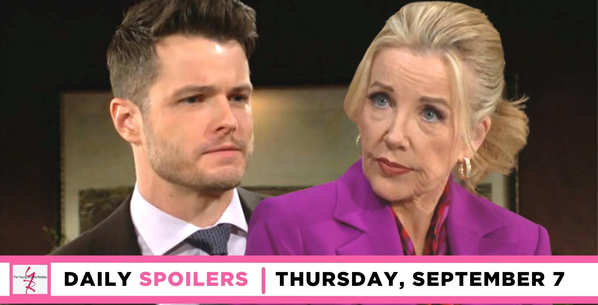 young and the restless spoilers for september 7, 2023, have kyle meeting with nikki.