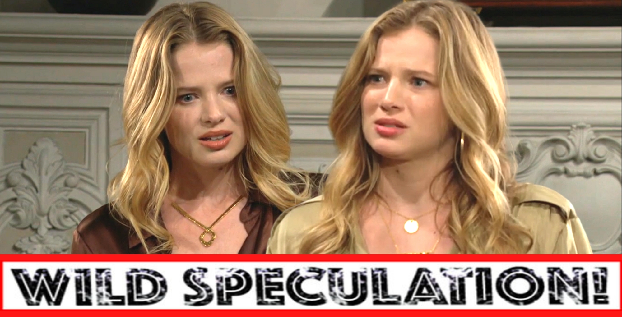 y&r spoilers wild speculation banner over double image of summer.