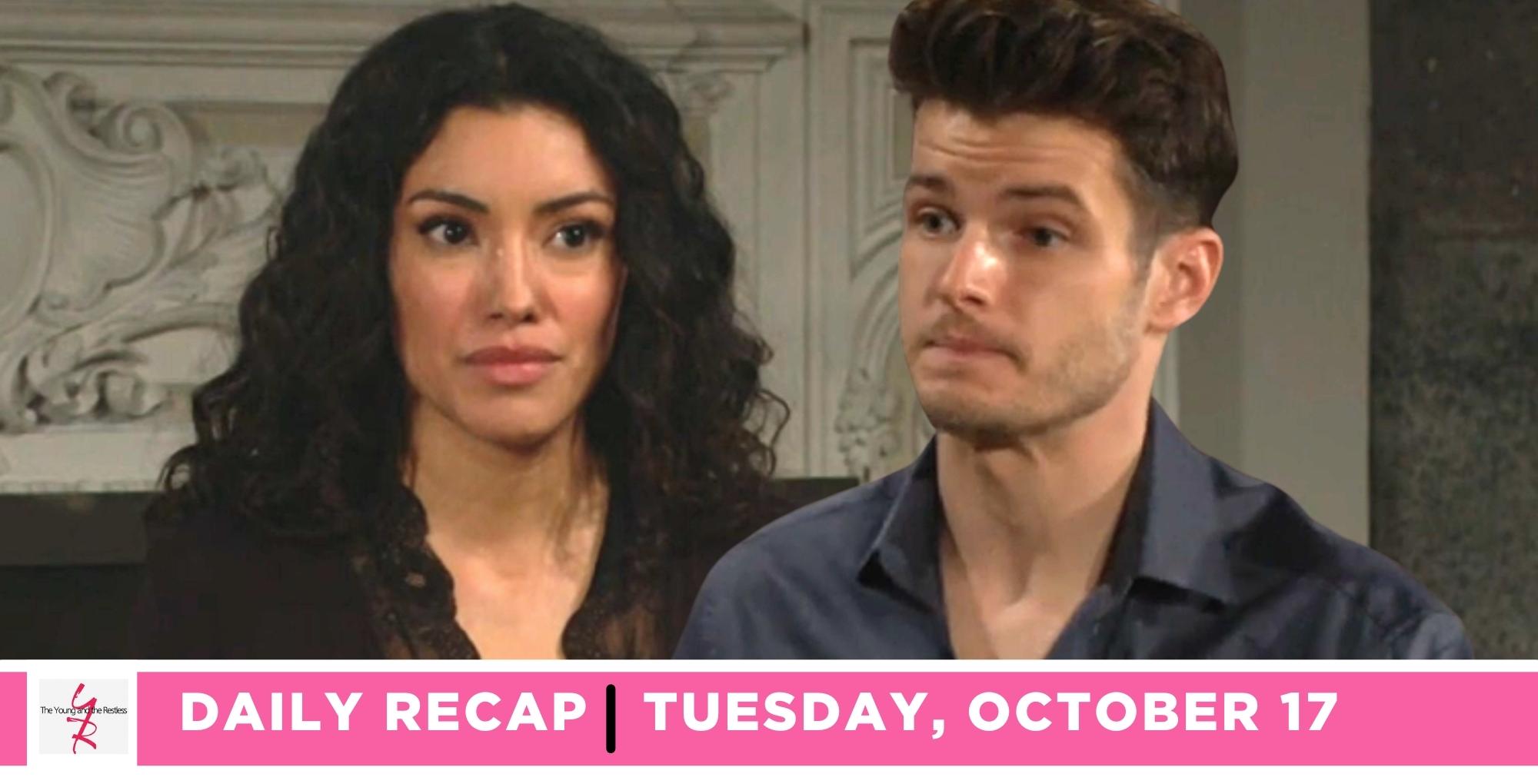 the young and the restless recap for october 17, 2023, has audra shocking kyle.