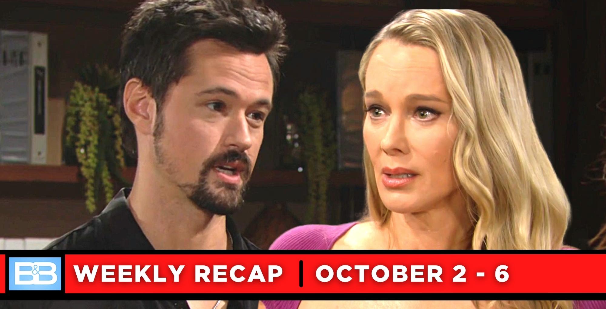the bold and the beautiful recaps for october 2 – october 6, 2023, thomas and donna.