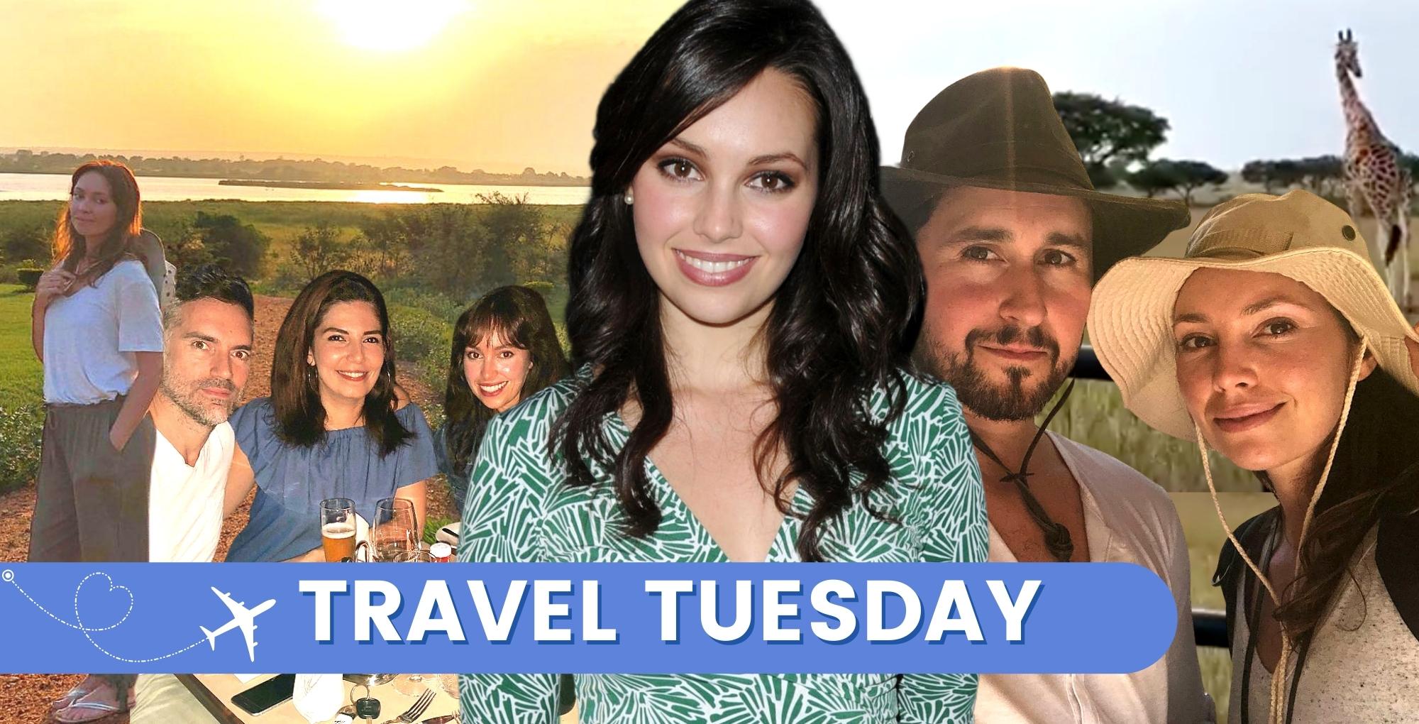 emily o'brien days of our lives star goes to africa and wales travel tuesday