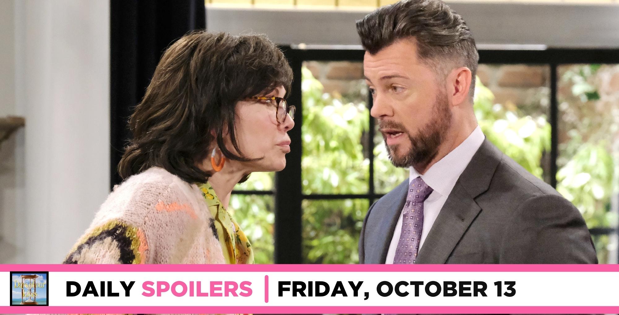 days of our lives spoilers for october 13, 2023, have susan facing ej.