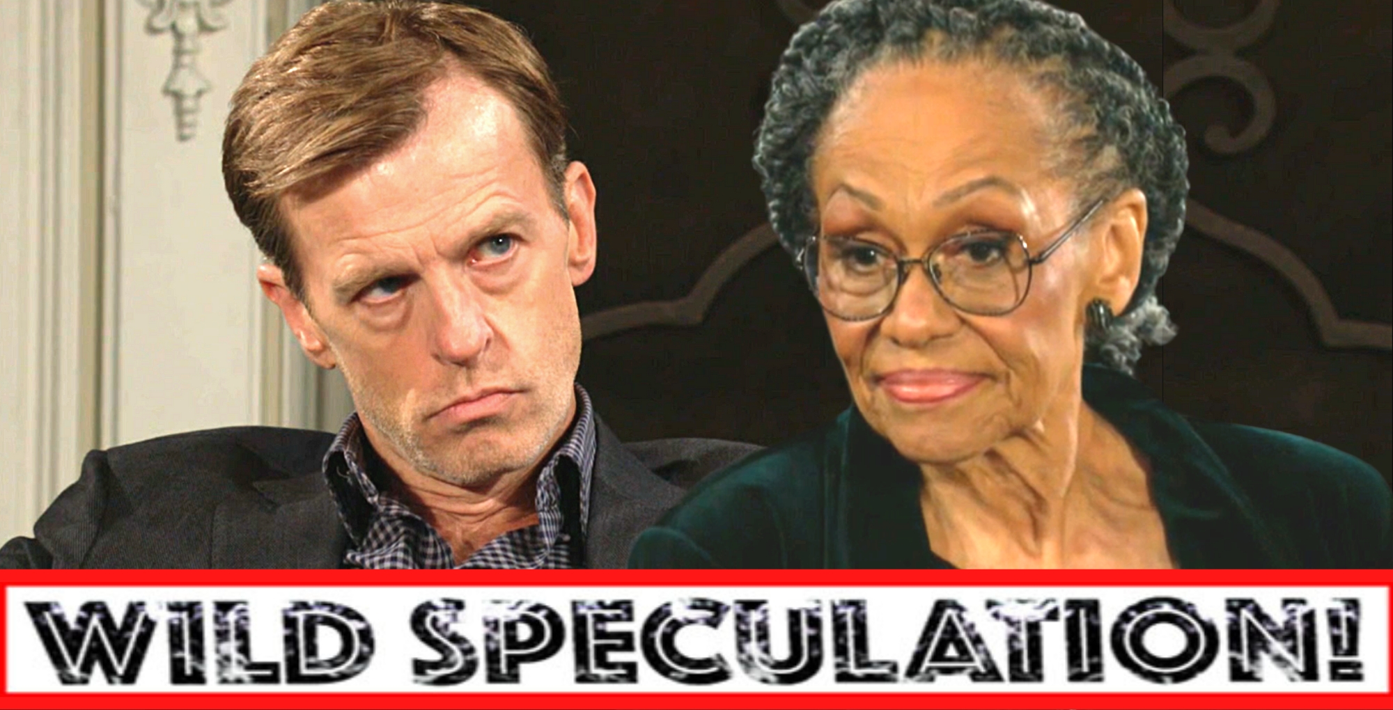 y&r spoilers wild speculation banner over tucker and mamie.