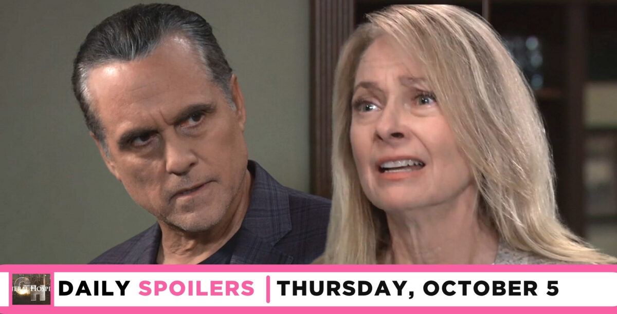 general hospital spoilers for october 5 2023 has sonny confronting gladys about sasha.