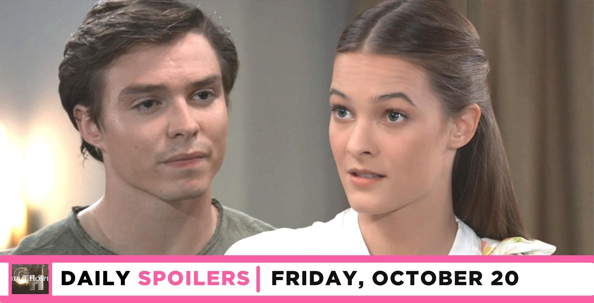 general hospital spoilers for october 20, 2023, has spencer and esme facing off.