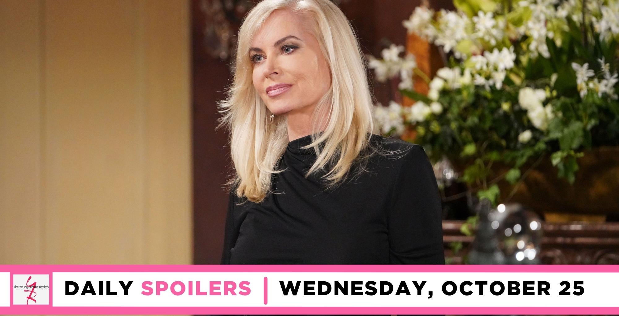 the young and the restless spoilers for october 25, 2023, episode #12732, has ashley abbott back in town.