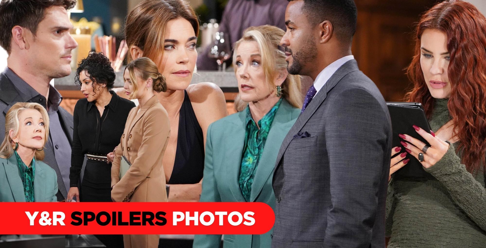 y&r spoilers photos collage.