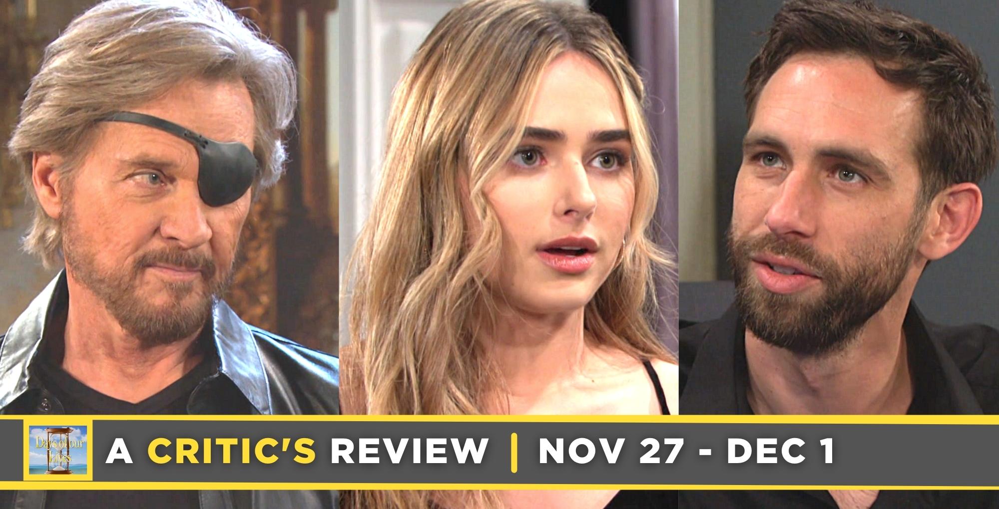 days of our lives critics review steve, holly, and everett.