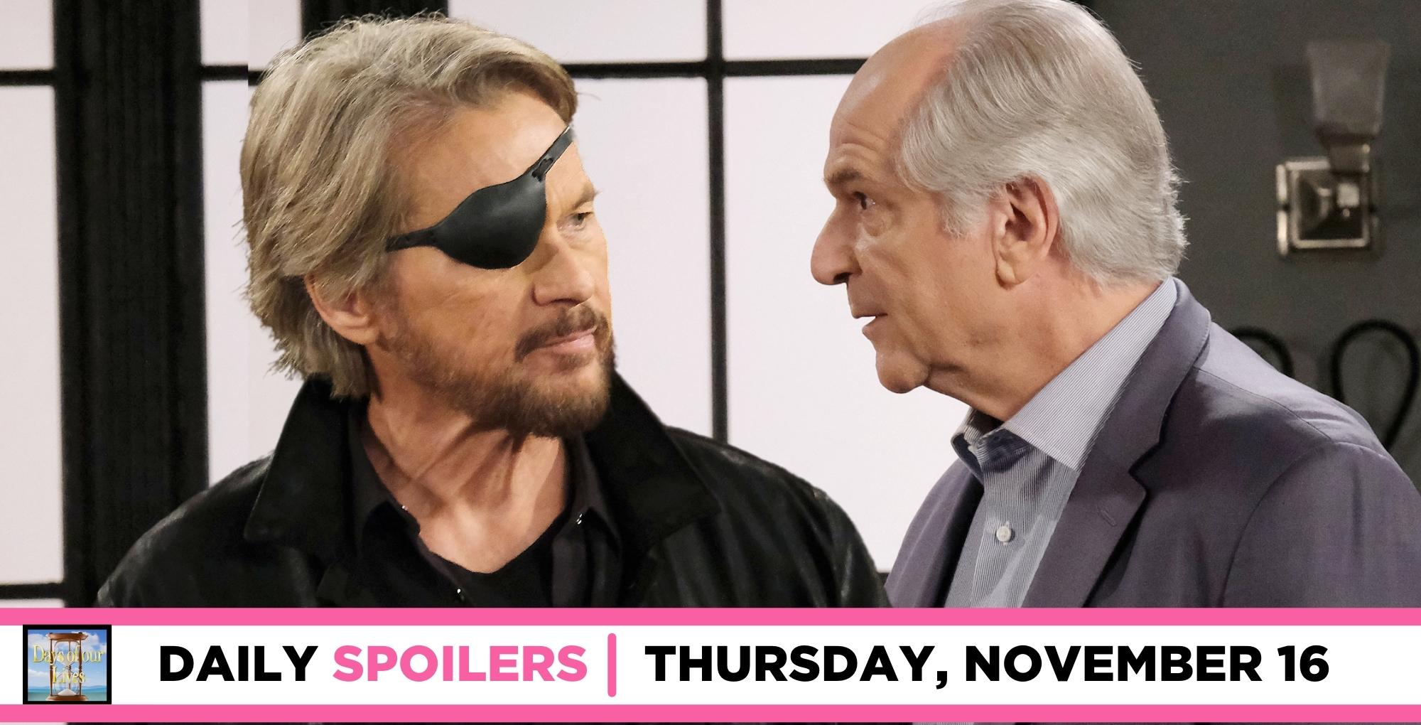 days of our lives spoilers for november 16, 2023, episode 14728, has steve facing constantin.