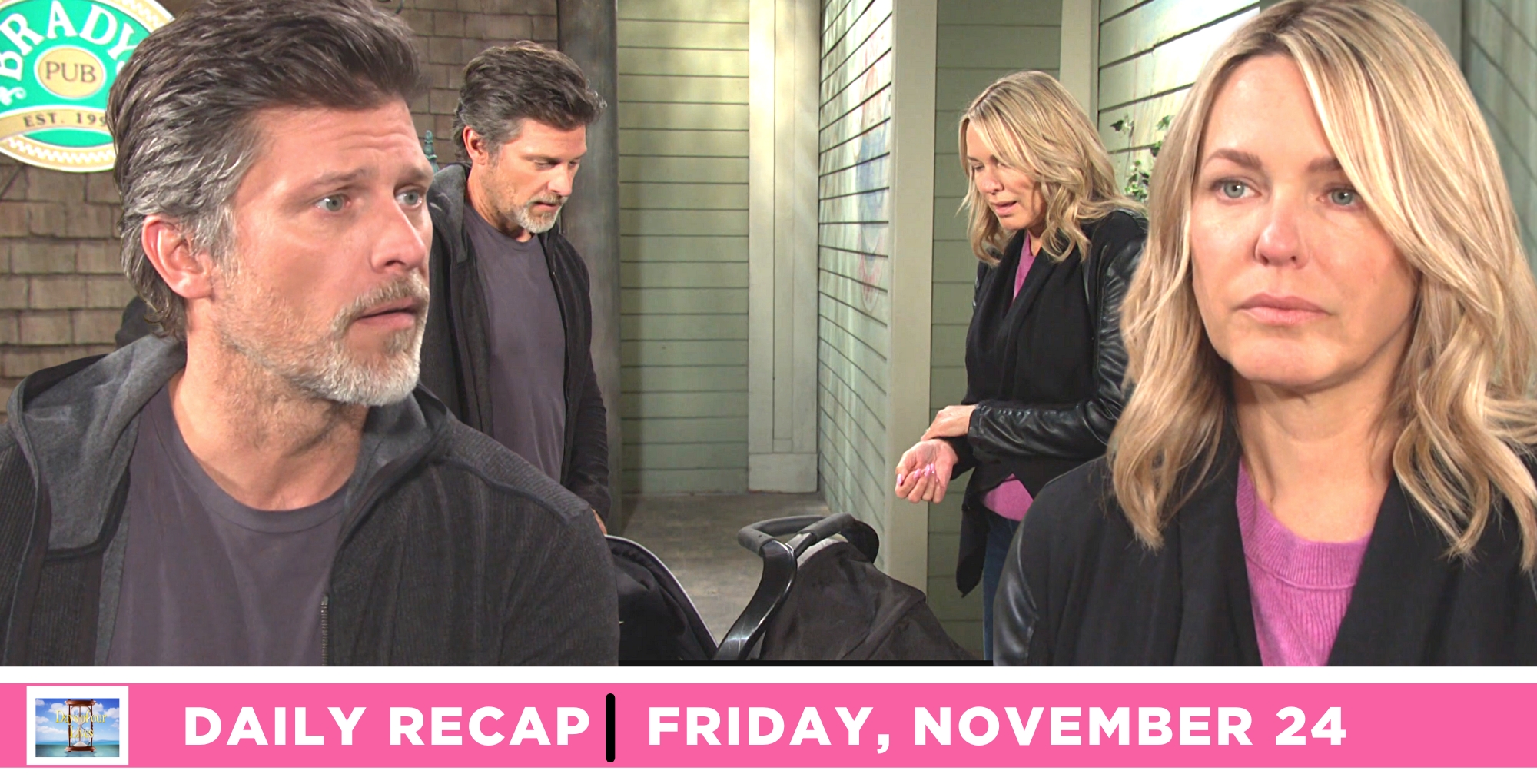eric brady introduced nicole walker dimera to 'his' son on days of our lives recap for friday, november 24, 2023.