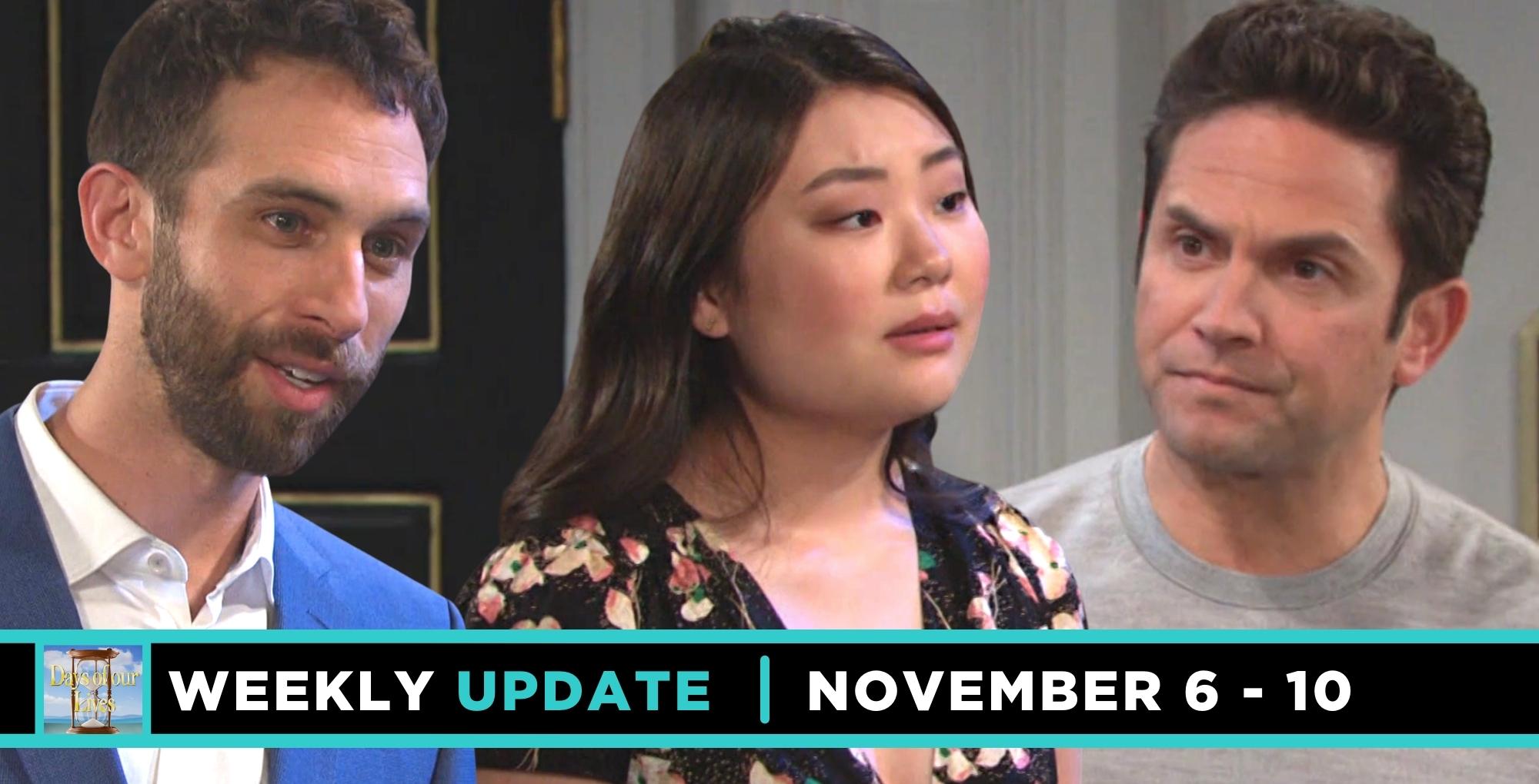 days of our lives weekly update spoilers.