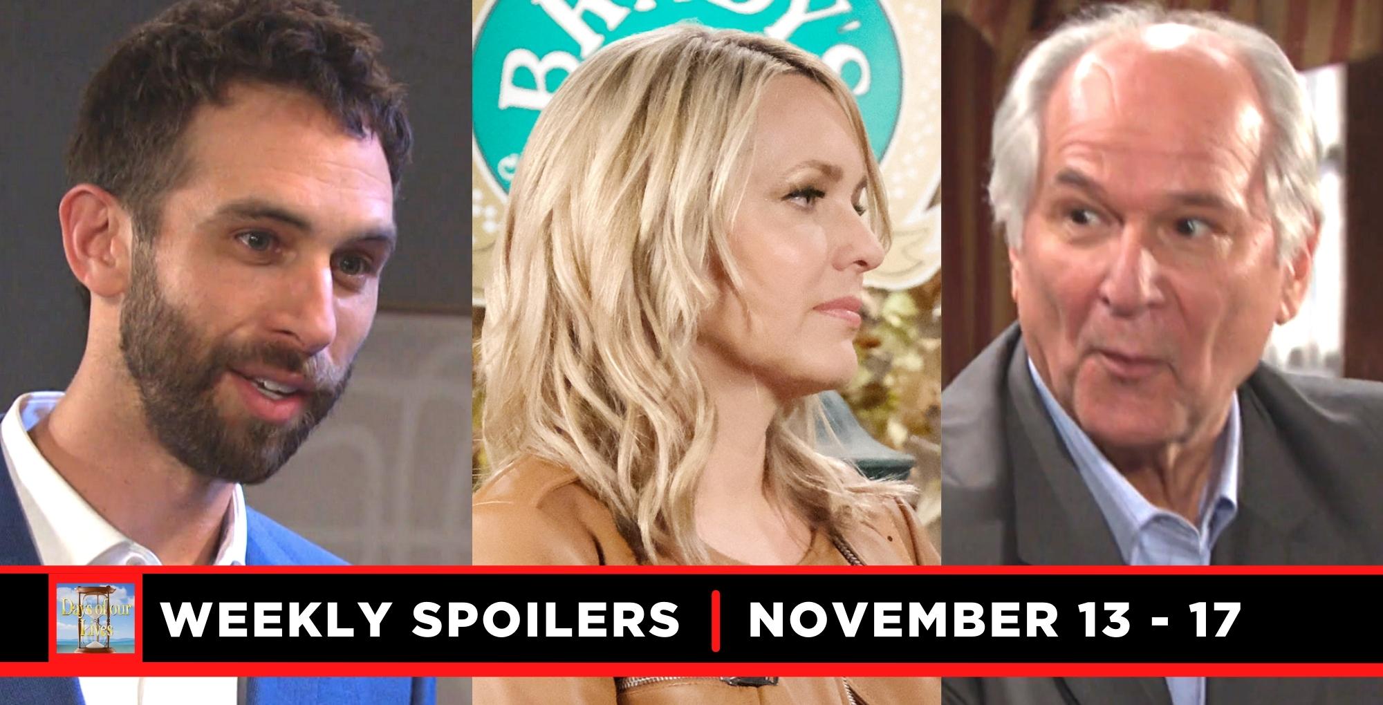 days of our lives spoilers for november 13 – november 17, 2023, has everett, nicole, and konstantin.