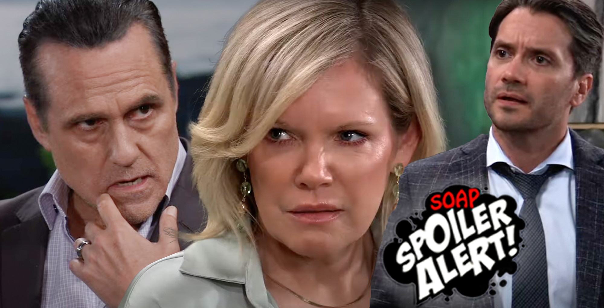 gh spoilers video collage of sonny, ava, and dante.