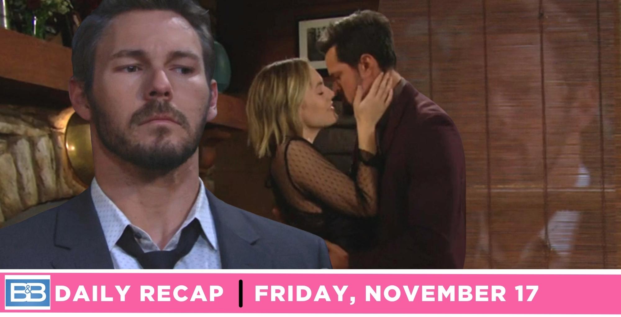 the bold and the beautiful recap for friday, november 17, 2023, liam, and hope and thomas.