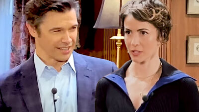 Paul Telfer and Linsey Godfrey In DAYS Trivia Face-off