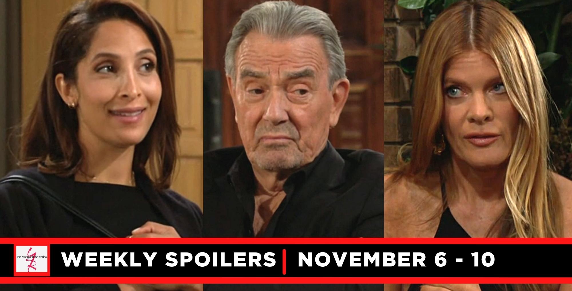 the young and the restless spoilers for november 6-10, 2023, has lily, victor, and phyllis.