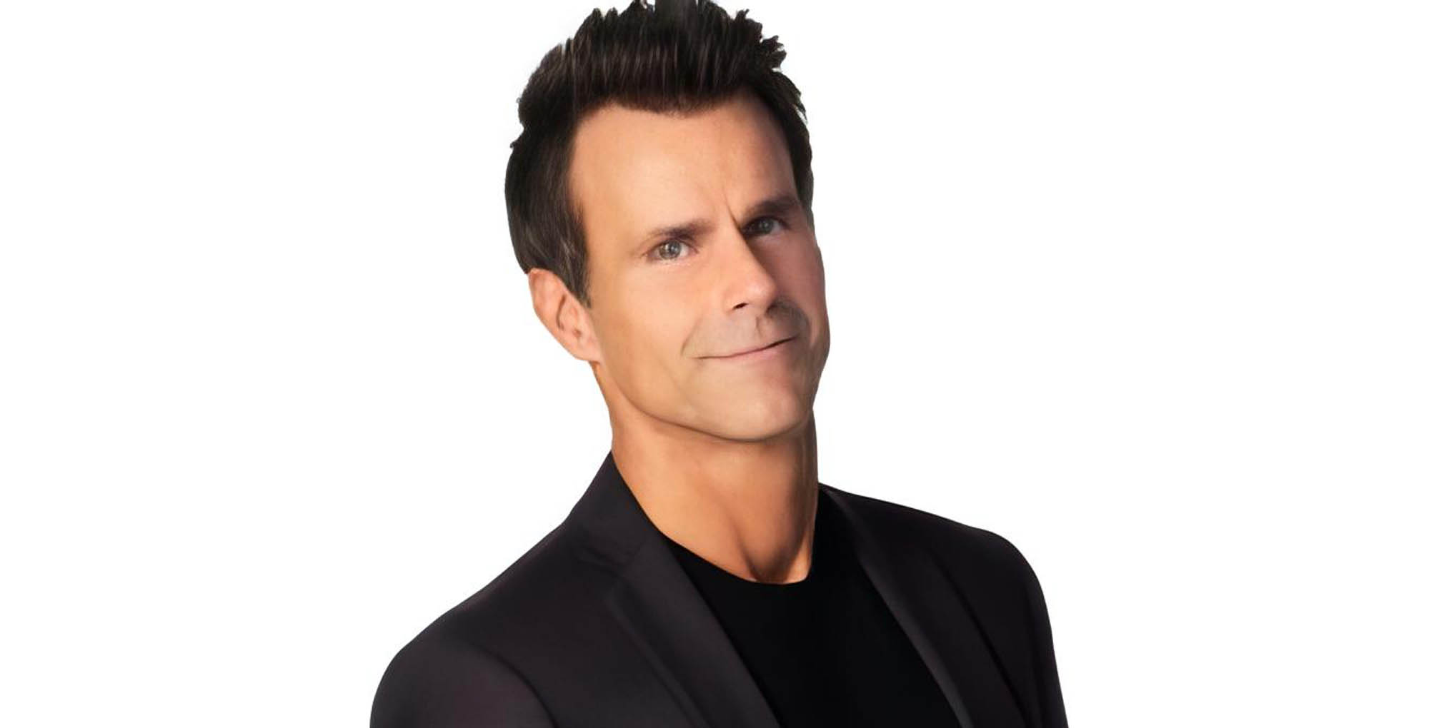 cameron mathison from general hospital wearing a jacket against a white background.