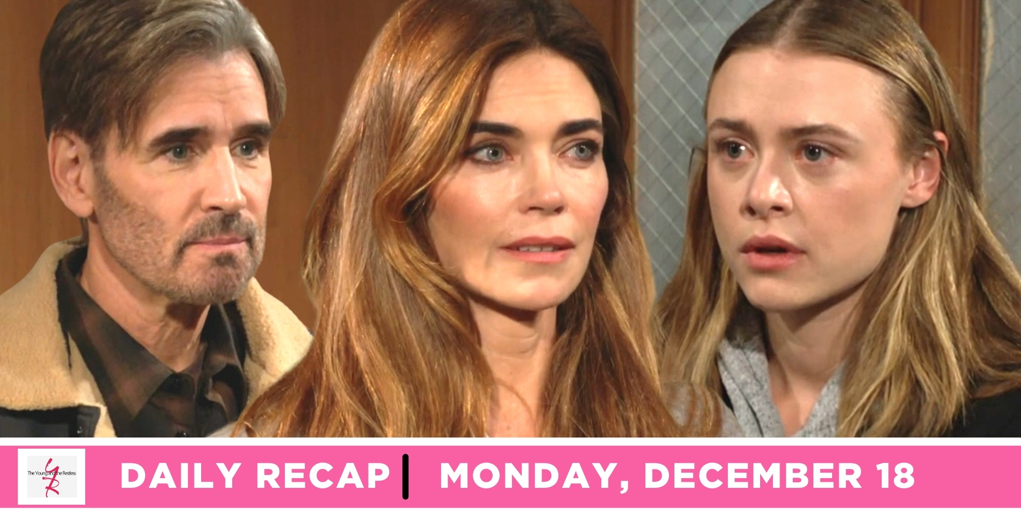 young and the restless recap for monday, december 18, 2023 features cole howard, victoria newman, and claire grace.