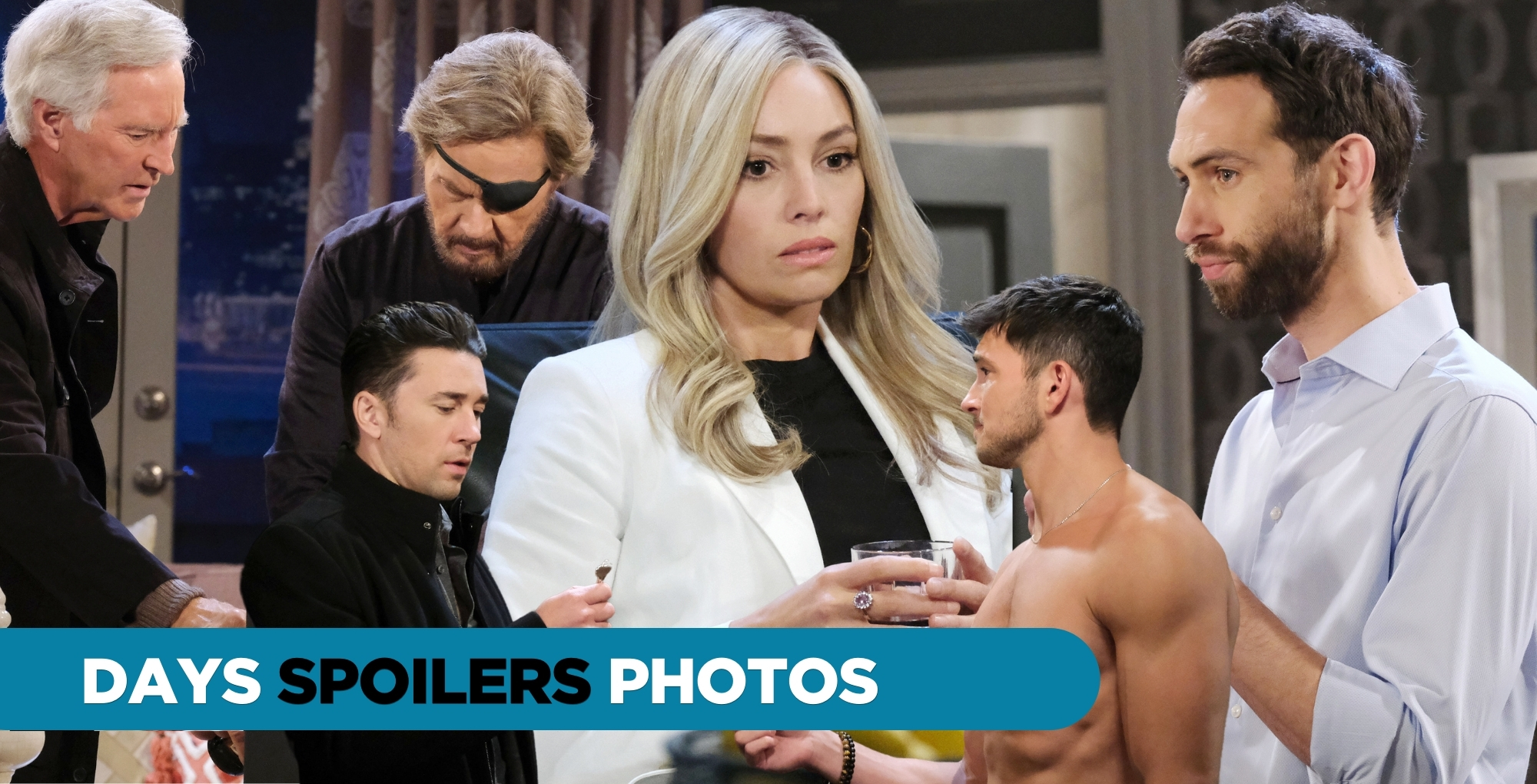 days of our lives spoilers photos for december 7, 2023, episode 14743 collage of people.
