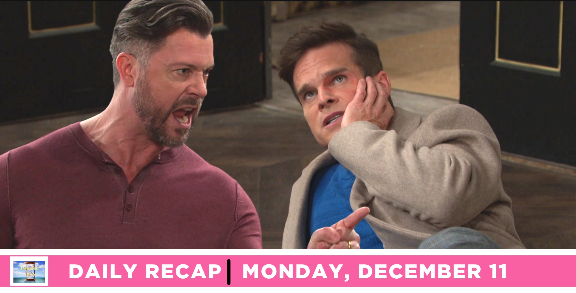 leo stark got beat down by ej dimera on days of our lives recap for monday, december 11, 2023.