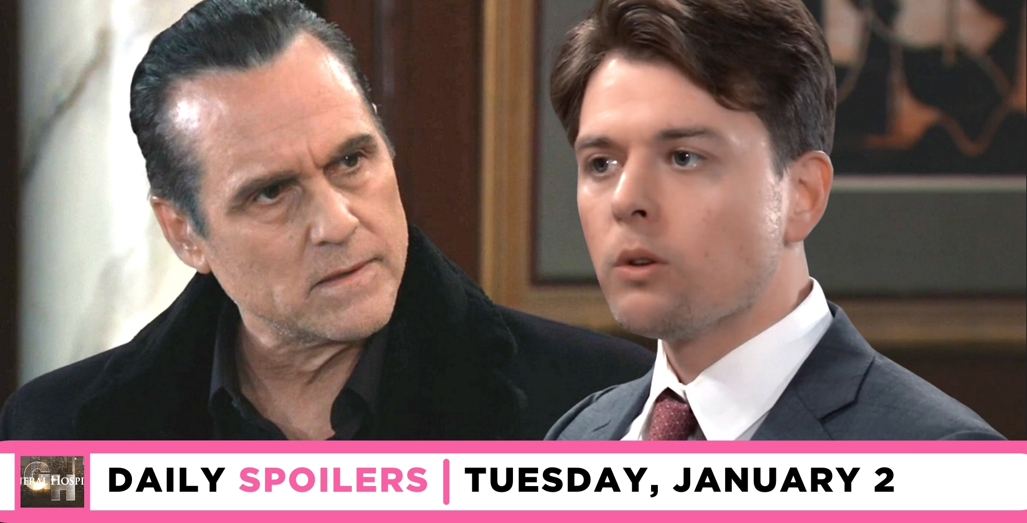 general hospital spoilers for january 2, 2024, episode 15374, as sonny corinthos faces off with michael corinthos.