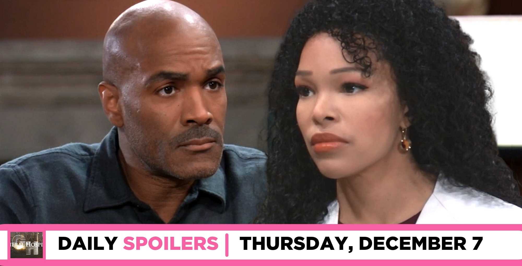 general hospital spoilers for december 7, 2023, episode 15358, has portia and curtis talking.