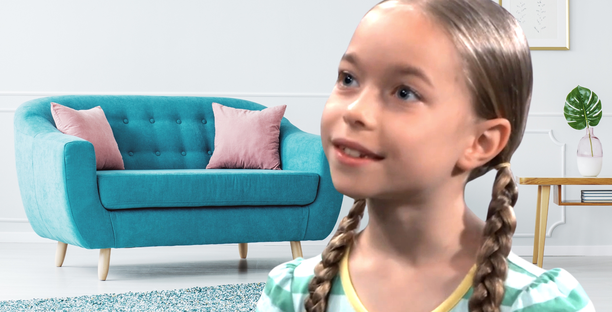 general hospital violet finn on the soap hub couch.